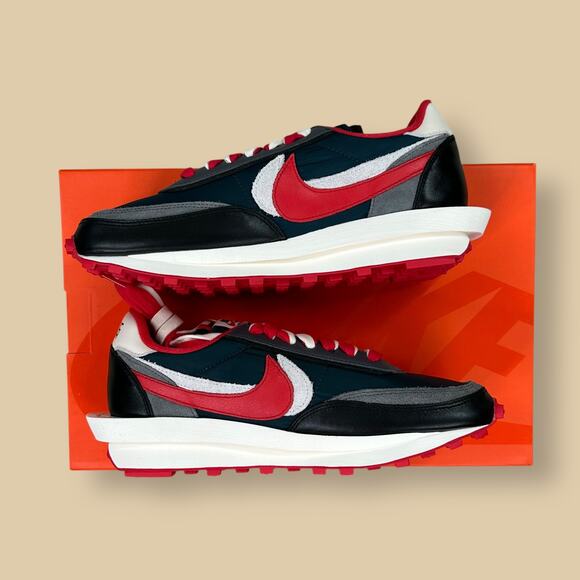 Vintage Y2K Nike LD Waffle Sacai Mens 10 Undercover Midnight Red DJ4877-300 NWT - Picture 3 of 12